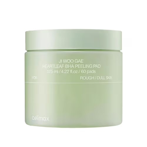 Celimax JIWOOGAE Heartleaf BHA Peeling Pad مسحات تونر لتقشير البشرة 