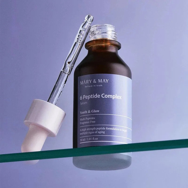 𝐌𝐚𝐫𝐲&𝐌𝐚𝐲 𝟔 𝐏𝐞𝐩𝐭𝐢𝐝𝐞 𝐂𝐨𝐦𝐩𝐥𝐞𝐱 𝐒𝐞𝐫𝐮𝐦 سيروم الببتيدات  لتقوية وشد البشرة 