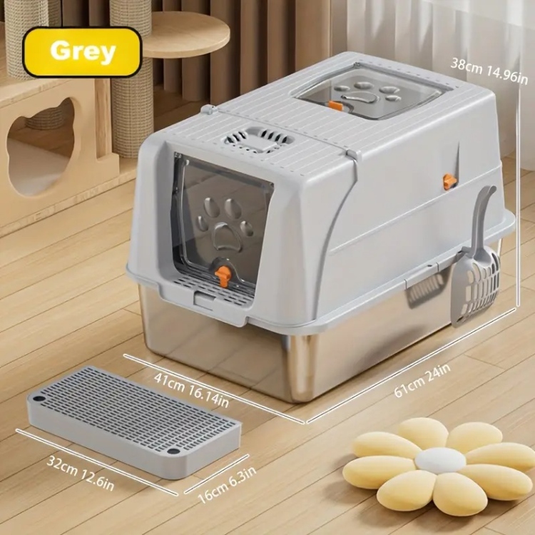 Stainless steel litter box jz-327