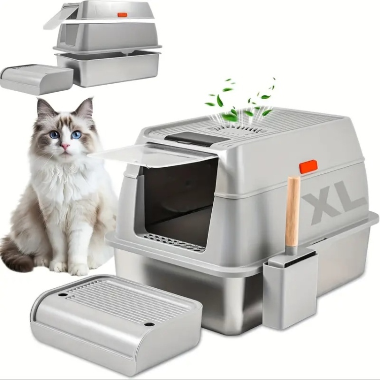 Stainless steel litter box  jz-329
