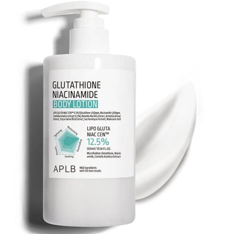 Aplb GLUTATHIONE NIACINAMIDE BODY LOTION لوشن لترطيب وتفتيح الجسم 