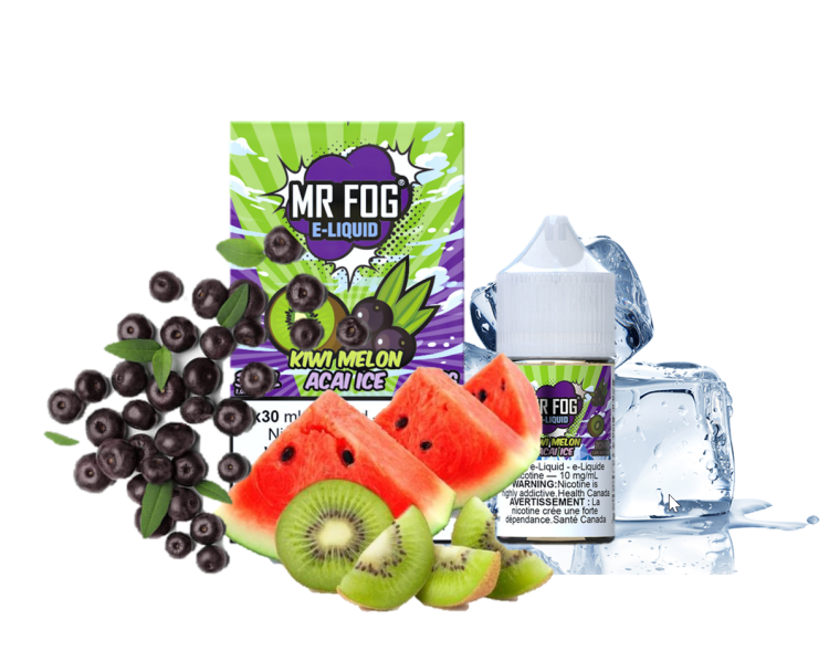 Mr. Fog Kiwi Melon Acai Ice, SaltNic,  Vape Juice   -  10ml, 20mg Nicotine 
