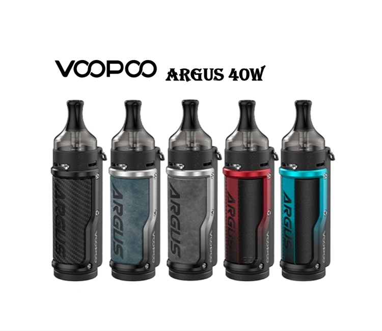 VooPoo Argus 40W  vape kit, Rechargeable, Refillable, Vape Device, Multiple Colors