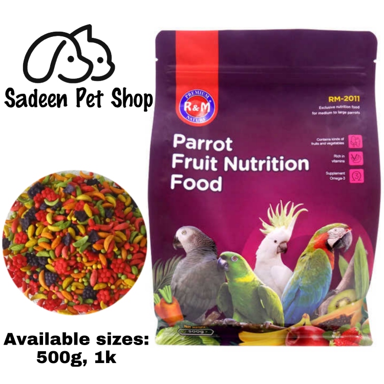 ار اند ام غذاء فواكه الببغاء 