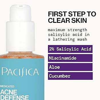 Pacifica acne cleanser غسول بالسالسليك اسيد لعلاج حب الشباب