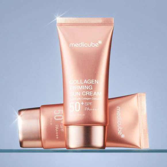 Medicube collagen firming sun cream كريم حماية وعناية للبشرة في خطوة واحدة! 
