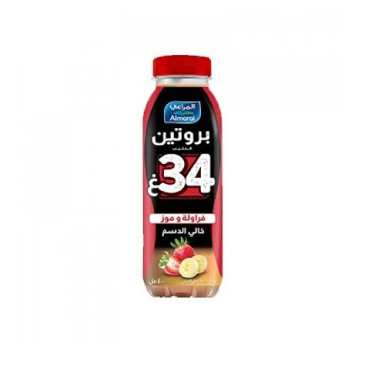 المراعي حليب بروتين فراولة400مل