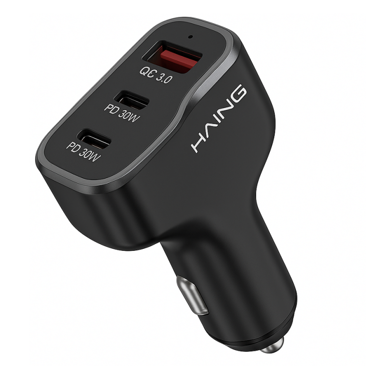 شاحن موبايل للسيارة30 واط 1xUSB<2xTYPE-C