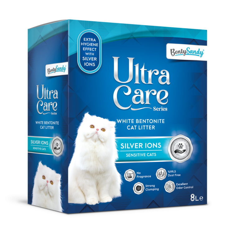 bentysandy ultra care litter (Silver Ions) 8 L Sensitive Cats Product