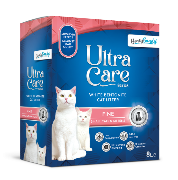  Ultra Care Series White Bentonite Cat Litter, specially for the  small cats and kittens