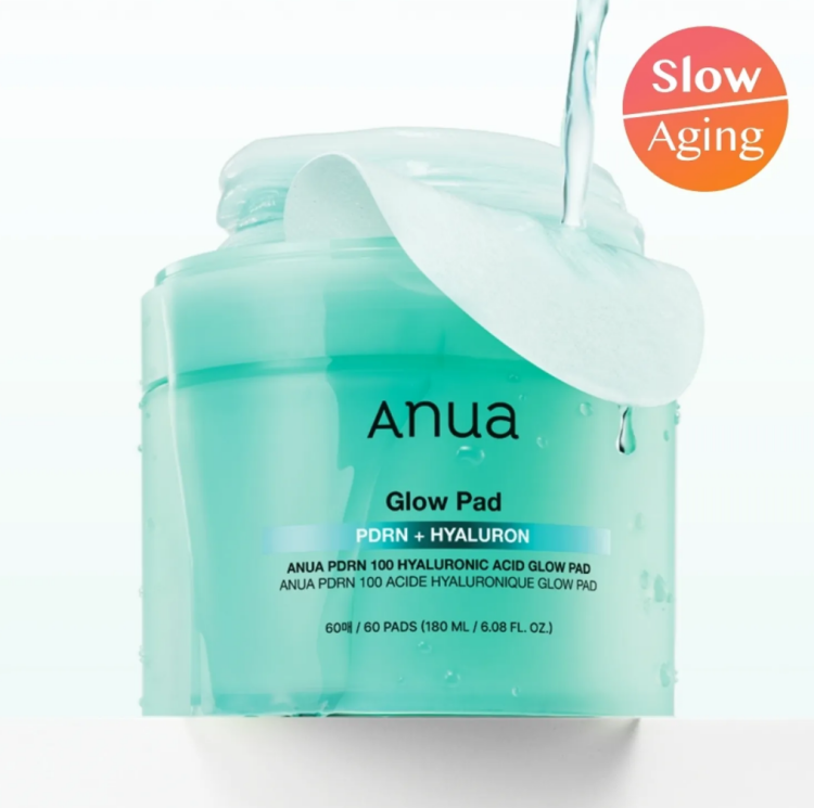 Anua, PDRN 100 Hyaluronic Acid Glow Pad
