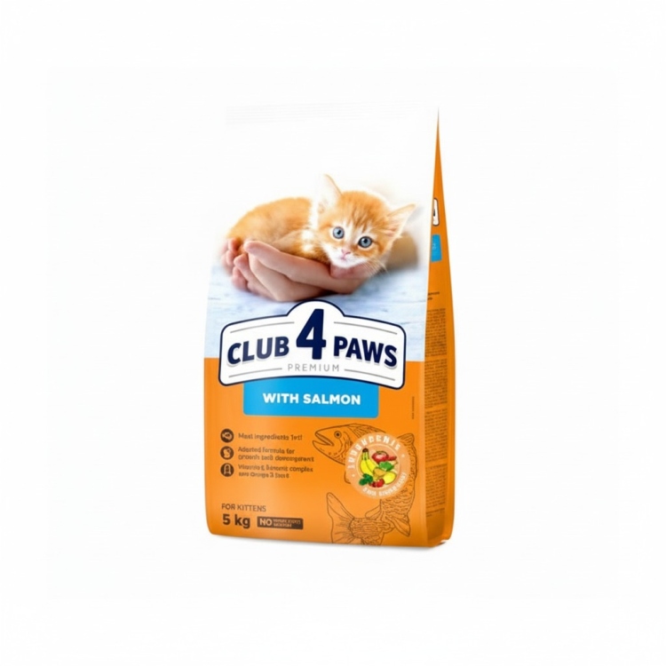 كلب فور باوز طعام جاف للقطط الصغيرة بنكهة السالمون