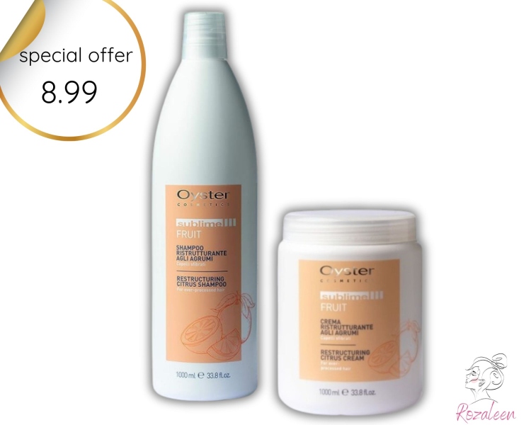 شامبو + حمام الزيت  للشعر المتقصف بالموالح-OYSTER  Sublime Fruit
