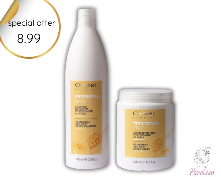 شامبو+حمام الزيت  بالعسل للشعر الجاف-OYSTER Sublime Fruit