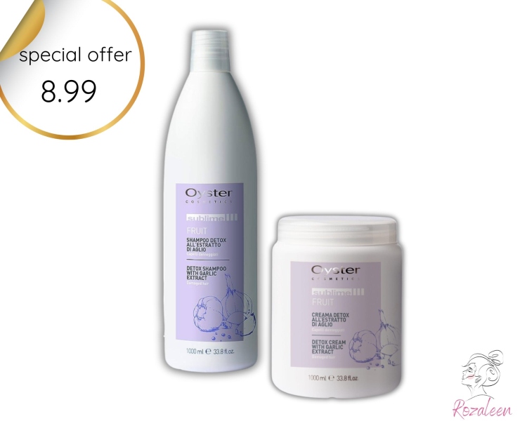 Oyster-Detox Cream With Garlic  شامبو+حمام الزيت