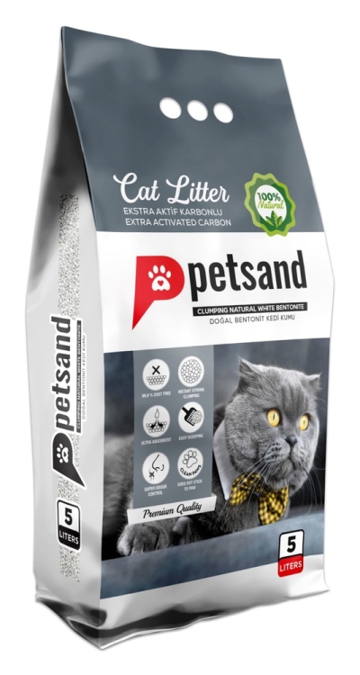 Petsand, cat sand with carbon, 5 l