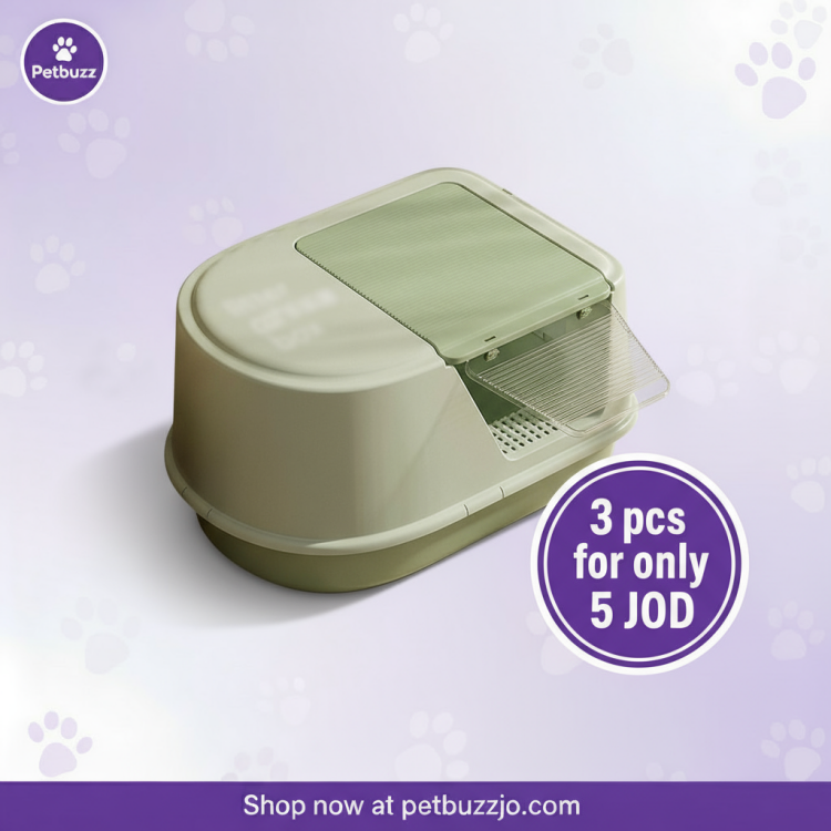  Jumbo  Litterbox Hooded Cat Litter Pan, Semi-Enclosed Litter Box, Large Litter Box for Small to Large Sized Cats Cat Litter Tray(Green)