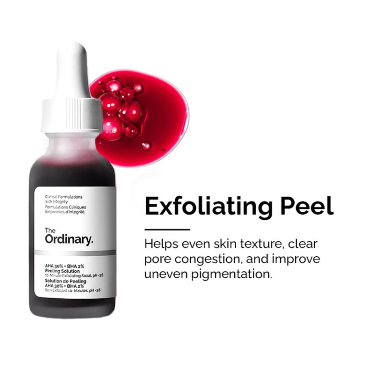 Peeling solution the ordinary 