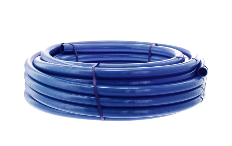 بربيج ماء حلزوني سعودي ازرق- احمر  PU 30 متر 2 انش