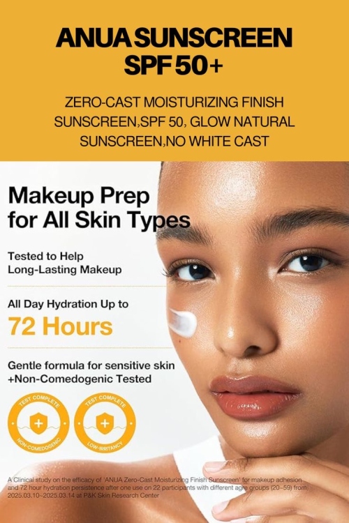 Anua - ZeroCast Moisturizing Finish Sunscreen 50ml