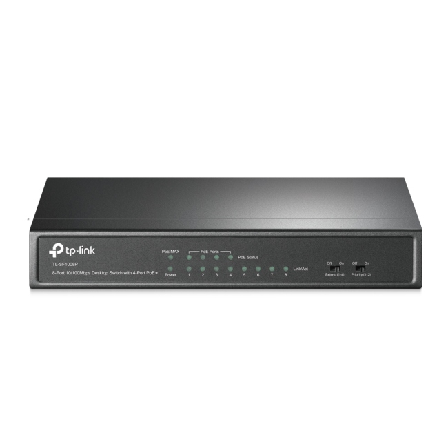 TP-LINK SWITCH 8 PORT SWITCH 4POTR POE 10/100(TL-SF1008P)