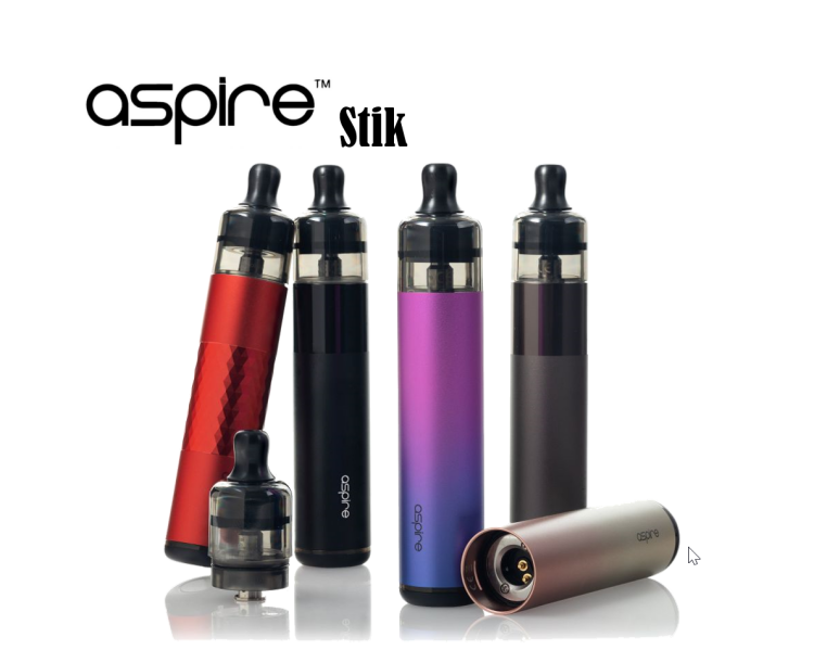 Aspire Flexus STIK Pod Kit , Rechargeable, Refillable Vape Device, Multiple Colors 