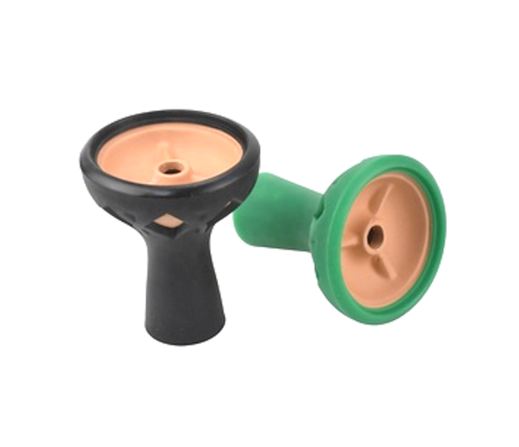 Hookah Silicone Bowl with Clay - Assorted Colors 