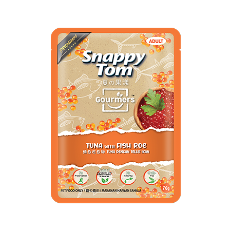 Snappy Tom tuna and fish roe  70g 