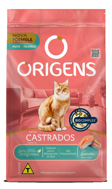 أوريجنز طعام جاف للقطط المعقمة بنكهة السالمون