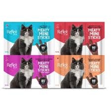 Reflex Plus Mini Mix Salmon Lamb Steak Chicken Cat Awards 20 X 2 Gr