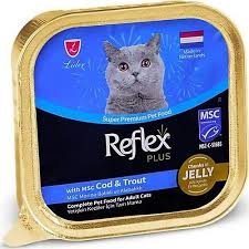 Adult Cat Canned Food with Cod and Trout in Jelly 85g