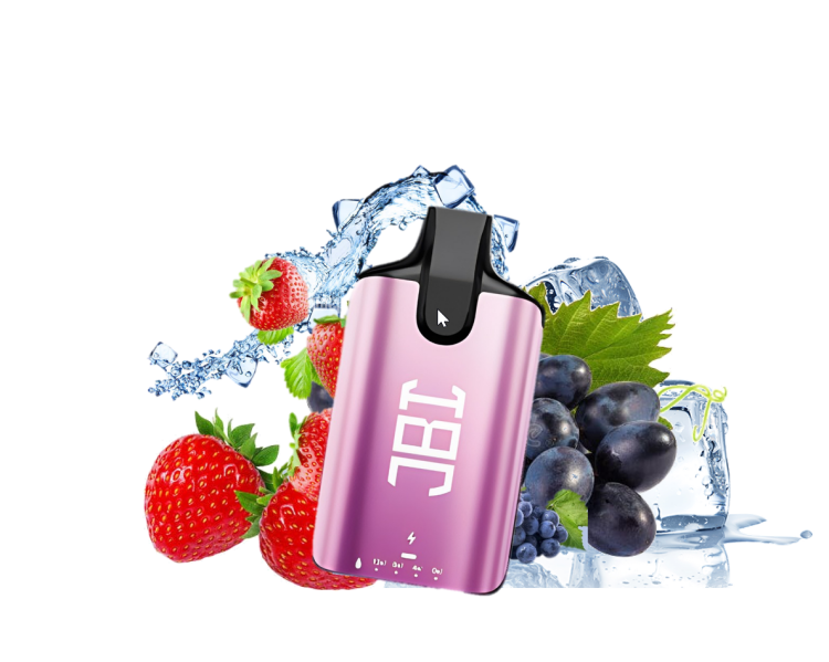 JBI Grape Strawberry Ice, 5000 Puffs, Rechargeable, Disposable Vape 