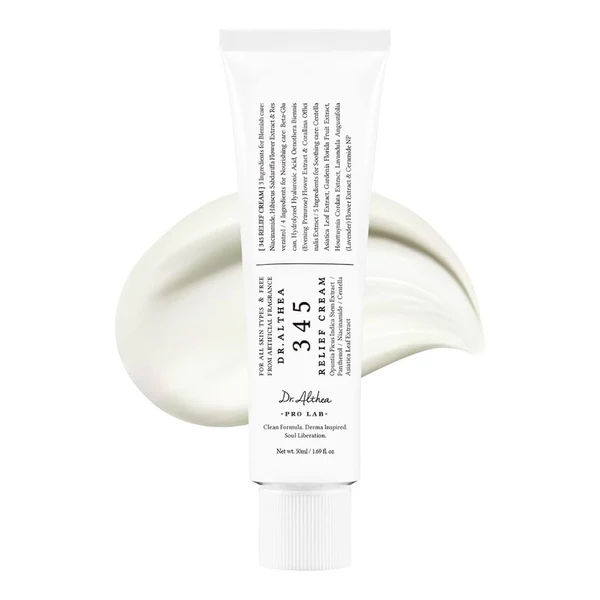 Dr.althea 345 relief cream Mini كريم مرطب للبشرة المرمم 