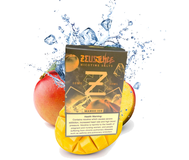 Zeus Juice  -Mango Ice - SaltNic -  Vape Juice - 10ml - 20mg Nicotine 