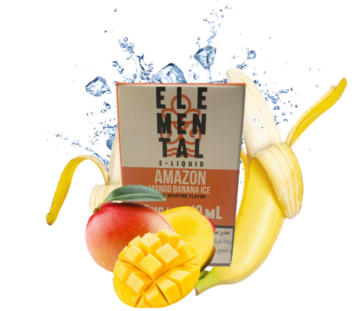 Elemental Vape - Amazon - Mango Banana Ice - SaltNic -  Vape Juice - 10ml - 20mg Nicotine 