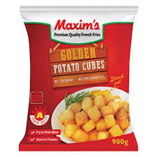 مكسيمز بطاطا مكعبات ذهبية900غ