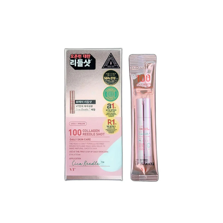 VT 100 collagen reedle shot 2ml * 10pack سيروم الابر لتحفيز الكولاجين 