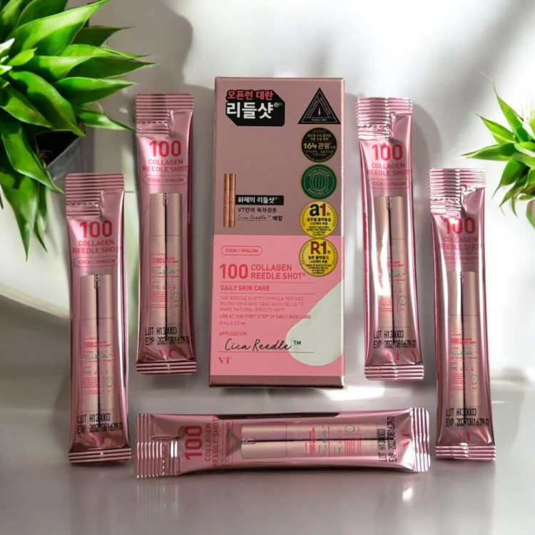 VT 100 collagen reedle shot 2ml * 10pack سيروم الابر لتحفيز الكولاجين 