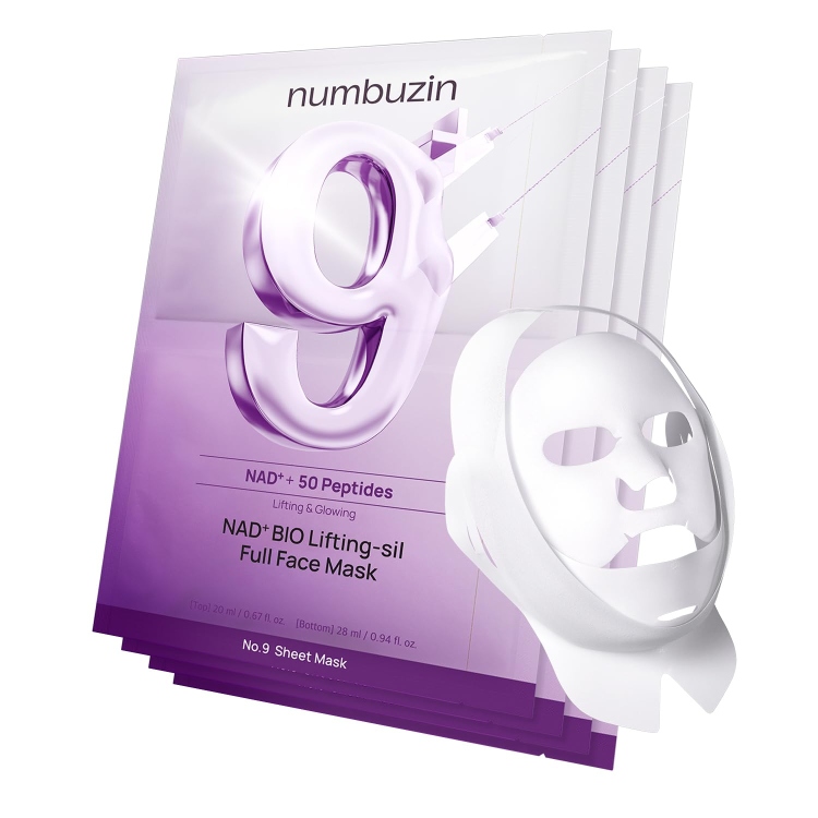Numbuzin No.9 Sheet Mask | NAD+ BIO Lifting-sil Full Face Mask
