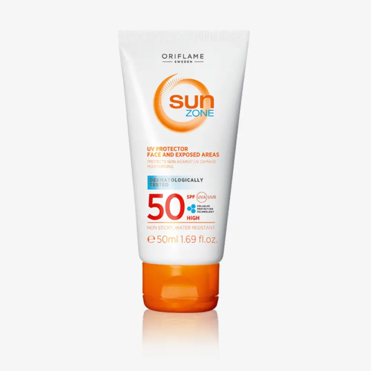 SUN ZONE Sun Zone UV Protector Face and Exposed Areas SPF 50 High  50ml  23378