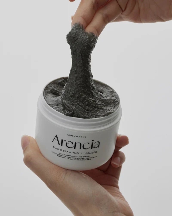 Arencia - Black Tea Rice Mochi Cleanser 120g
