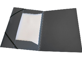 3 Flap Folder,Black