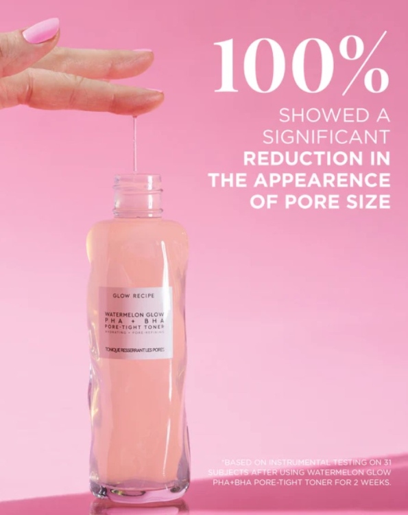 GLOW RECIPE, WATERMELON GLOW PHA + BHA PORE-TIGHT TONER