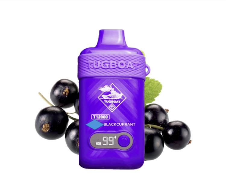 TUGBOAT Blackcurrant  -  12,000 Puffs - Disposable Vape