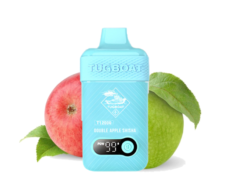 TUGBOAT Double Apple  -  12,000 Puffs - Disposable Vape