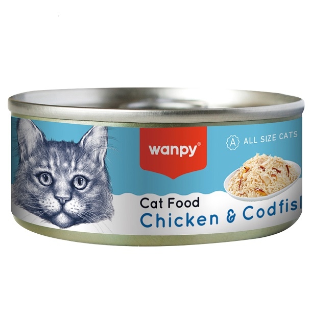 WANPY – CHICKEN & CODFISH CAT FOOD 95GR
