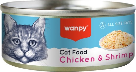 Wanpy - Wet Food Chicken & Shrimp - Cat Food