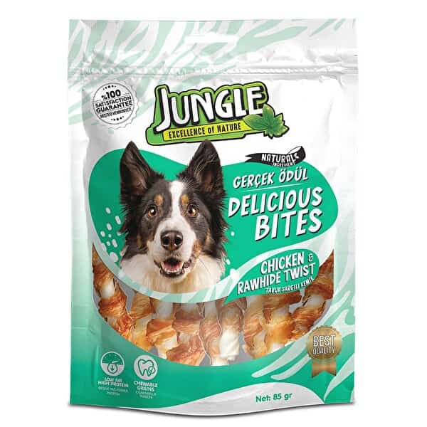 jungle treat stick chicken  dog jngc-006 العدد بالكرتونة 6 باكيتات