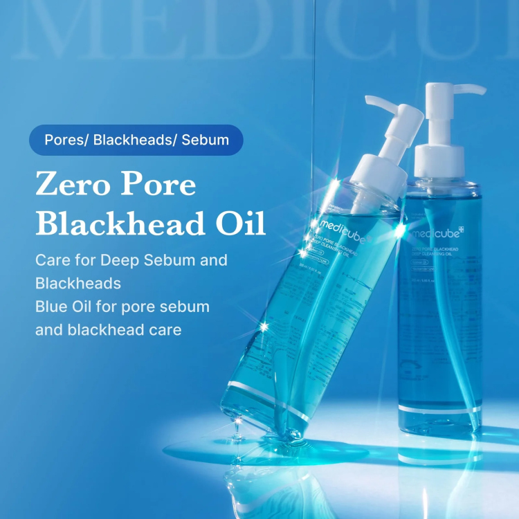 Medicube zero pore blackhead deep cleansing oil غسول زيتي لتنظيف البشرة بعمق من الرؤوس السوداء 