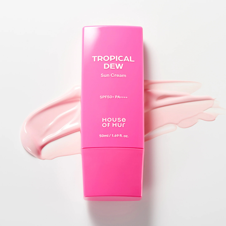 House of hur tropical dew sunscreen واقي شمس كوري هاوس اوف هر لبشرة ندية 
